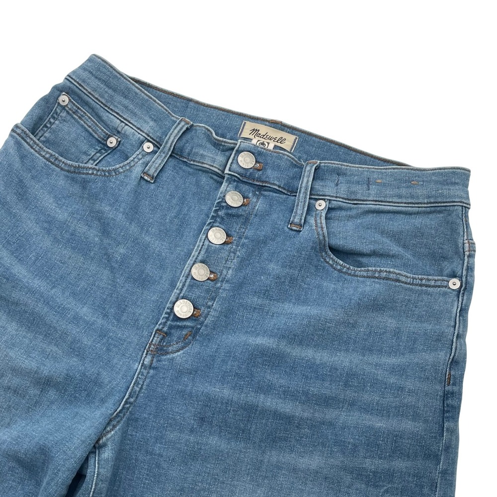 Madewell Light Wash Blue High-Rise Wide Leg Jeans